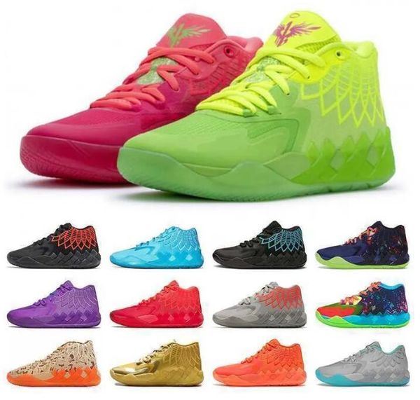 2023 mb.01 lamelo ball mb-1 men women basketball shoe green black red blue rick morty mens trainer breathable comfortable sport sneakers lam